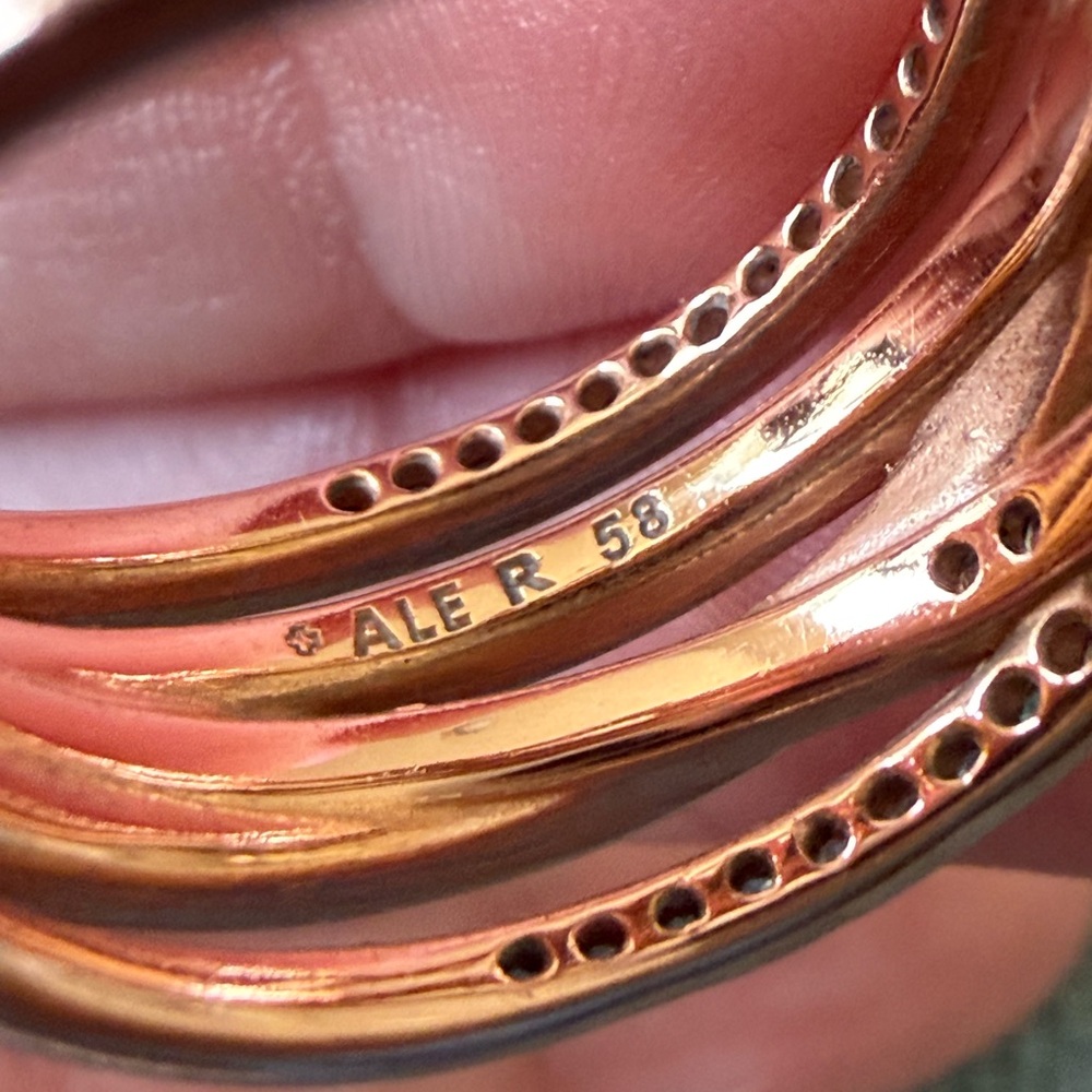 Pandora Rose Gold Ring sz 8.5 - Picture 6 of 7
